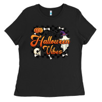 Black halloween vibes Ladies Tee - Artiststas