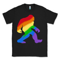 Black bigfoot t  shirt rainbow bigfoot t  shirt Classic Tee - linhVisuals