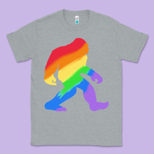 Bigfoot T  Shirt Rainbow Bigfoot T  Shirt Classic Tee Designed By Linhvisuals