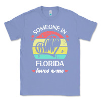 Colony Blue someone in florida loves me t  shirt someone in florida loves me funny Classic Tee - linhVisuals