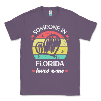 Lavender someone in florida loves me t  shirt someone in florida loves me funny Classic Tee - linhVisuals