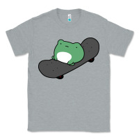 Heather Grey skateboarding frog Classic Tee - linhVisuals