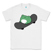 White skateboarding frog Classic Tee - linhVisuals