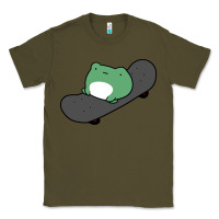 Army Green skateboarding frog Classic Tee - linhVisuals