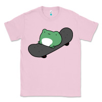 Bubblegum Pink skateboarding frog Classic Tee - linhVisuals