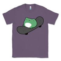 Lavender skateboarding frog Classic Tee - linhVisuals