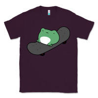 Plum skateboarding frog Classic Tee - linhVisuals