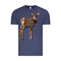 Vintage Denim elk fawn deer Vintage Tee - LillyAllenDesigns