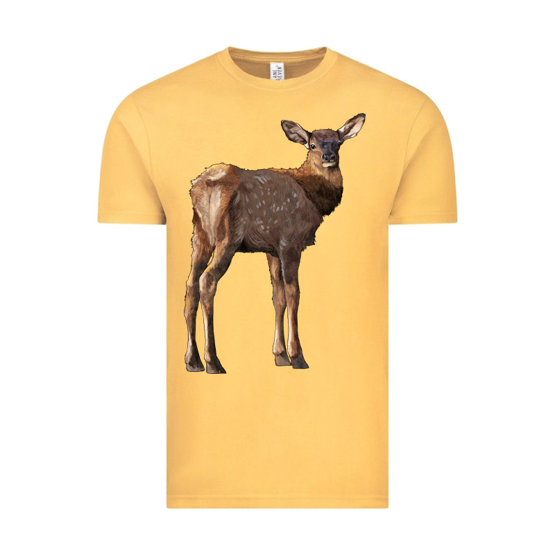 Elk Fawn Deer Vintage Tee by LillyAllenDesigns | Teevron