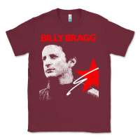 Burgundy billy bragg müsic Classic Tee - linhVisuals