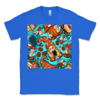 True Royal coffee and barista gnomes with glitter seamless pattern bbs Classic Tee - BundleAndBundleShop