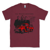 Burgundy the wood brothers blues Classic Tee - linhVisuals