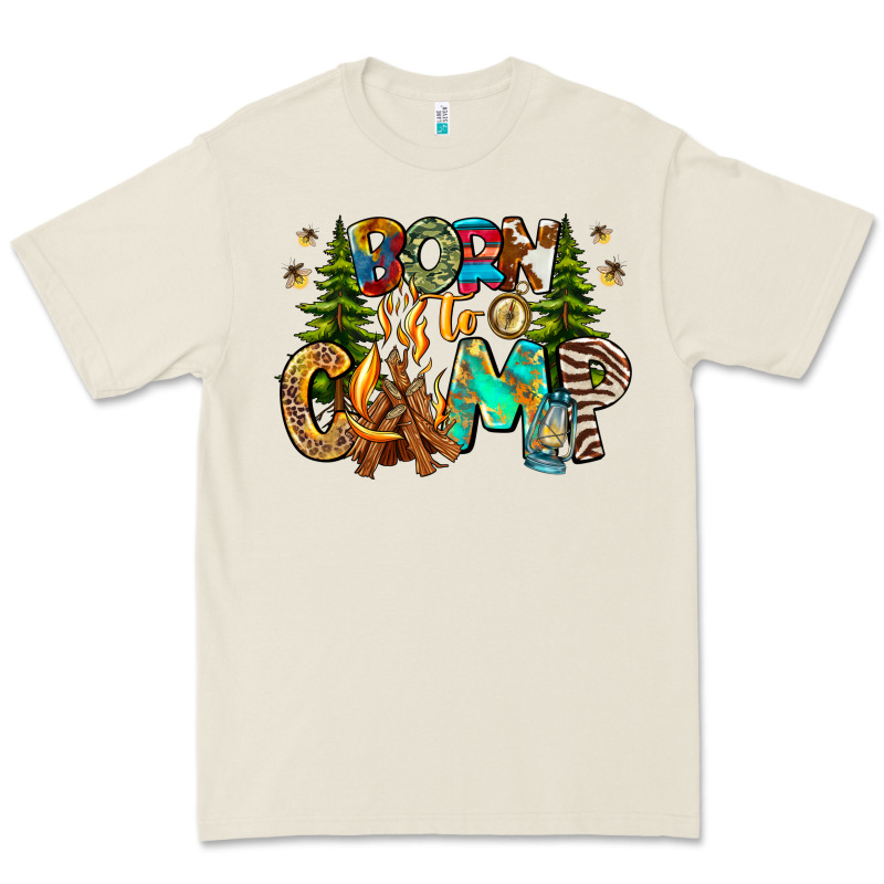 Born To Camp Premium Tee by CowhideDigitalArt | Teevron