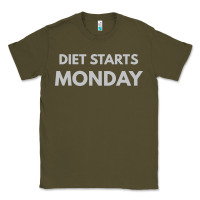 Army Green diet starts monday Classic Tee - linhVisuals