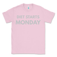 Bubblegum Pink diet starts monday Classic Tee - linhVisuals