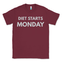 Burgundy diet starts monday Classic Tee - linhVisuals