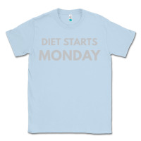 Dusty Blue diet starts monday Classic Tee - linhVisuals
