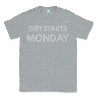 Heather Grey diet starts monday Classic Tee - linhVisuals