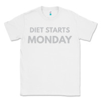 White diet starts monday Classic Tee - linhVisuals