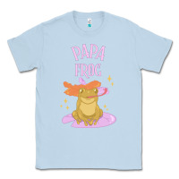 Dusty Blue papa frog Classic Tee - linhVisuals