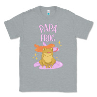 Heather Grey papa frog Classic Tee - linhVisuals