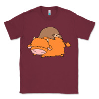 Burgundy sloth and highland cow Classic Tee - linhVisuals