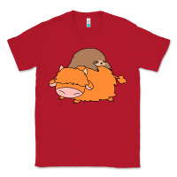 Red sloth and highland cow Classic Tee - linhVisuals