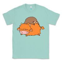 Seafoam sloth and highland cow Classic Tee - linhVisuals