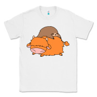 White sloth and highland cow Classic Tee - linhVisuals