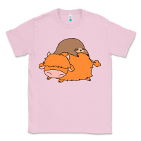 Bubblegum Pink sloth and highland cow Classic Tee - linhVisuals