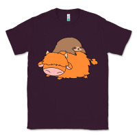 Plum sloth and highland cow Classic Tee - linhVisuals