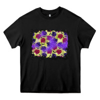 Black halloween bat and roses background Heavy Core Tee - BundleAndBundleShop