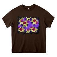 Chocolate Brown halloween bat and roses background Heavy Core Tee - BundleAndBundleShop