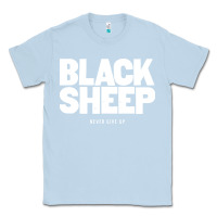 Dusty Blue black sheep Classic Tee - linhVisuals