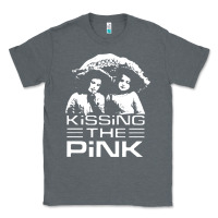 Charcoal Heather gift for men kissing the pink Classic Tee - linhVisuals