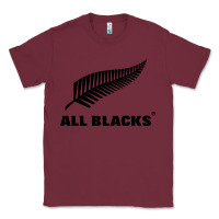 Burgundy New Zealand Color Are Blacks Classic Tee - linhVisuals