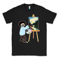 Black bob sloth Classic Tee - linhVisuals