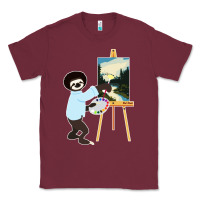 Burgundy bob sloth Classic Tee - linhVisuals