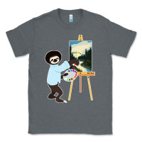 Charcoal Heather bob sloth Classic Tee - linhVisuals