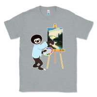 Heather Grey bob sloth Classic Tee - linhVisuals