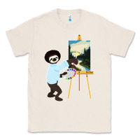Natural bob sloth Classic Tee - linhVisuals