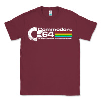 Burgundy #commodore 64 Classic Tee - linhVisuals