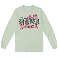 Matcha mama with cherry blossoms Long Sleeve Tee - Artiststas