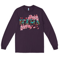 Plum mama with cherry blossoms Long Sleeve Tee - Artiststas