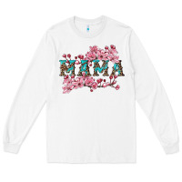 White mama with cherry blossoms Long Sleeve Tee - Artiststas