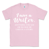 Bubblegum Pink i am a writer Classic Tee - linhVisuals