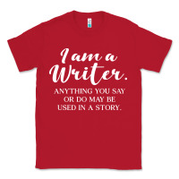 Red i am a writer Classic Tee - linhVisuals