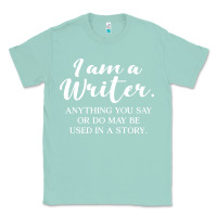 Seafoam i am a writer Classic Tee - linhVisuals