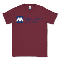 Burgundy University of Mary, Apparel Classic Tee - linhVisuals