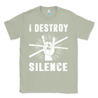 Matcha i destroy silence drum set drummer gift Classic Tee - linhVisuals